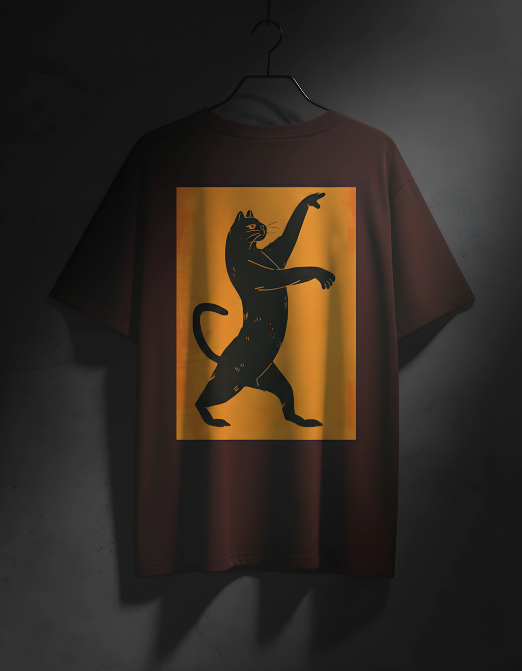 Black Cat Noir Unisex Oversized HeavyDuty T-Shirt