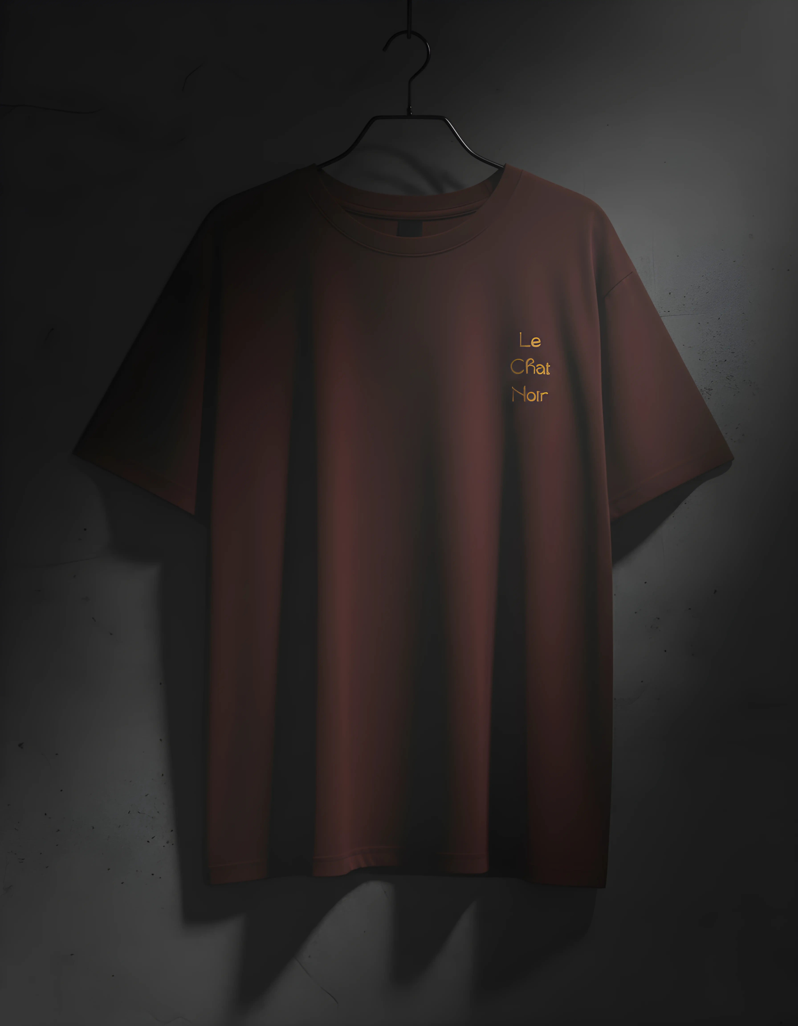 Black Cat Noir Unisex Oversized HeavyDuty T-Shirt