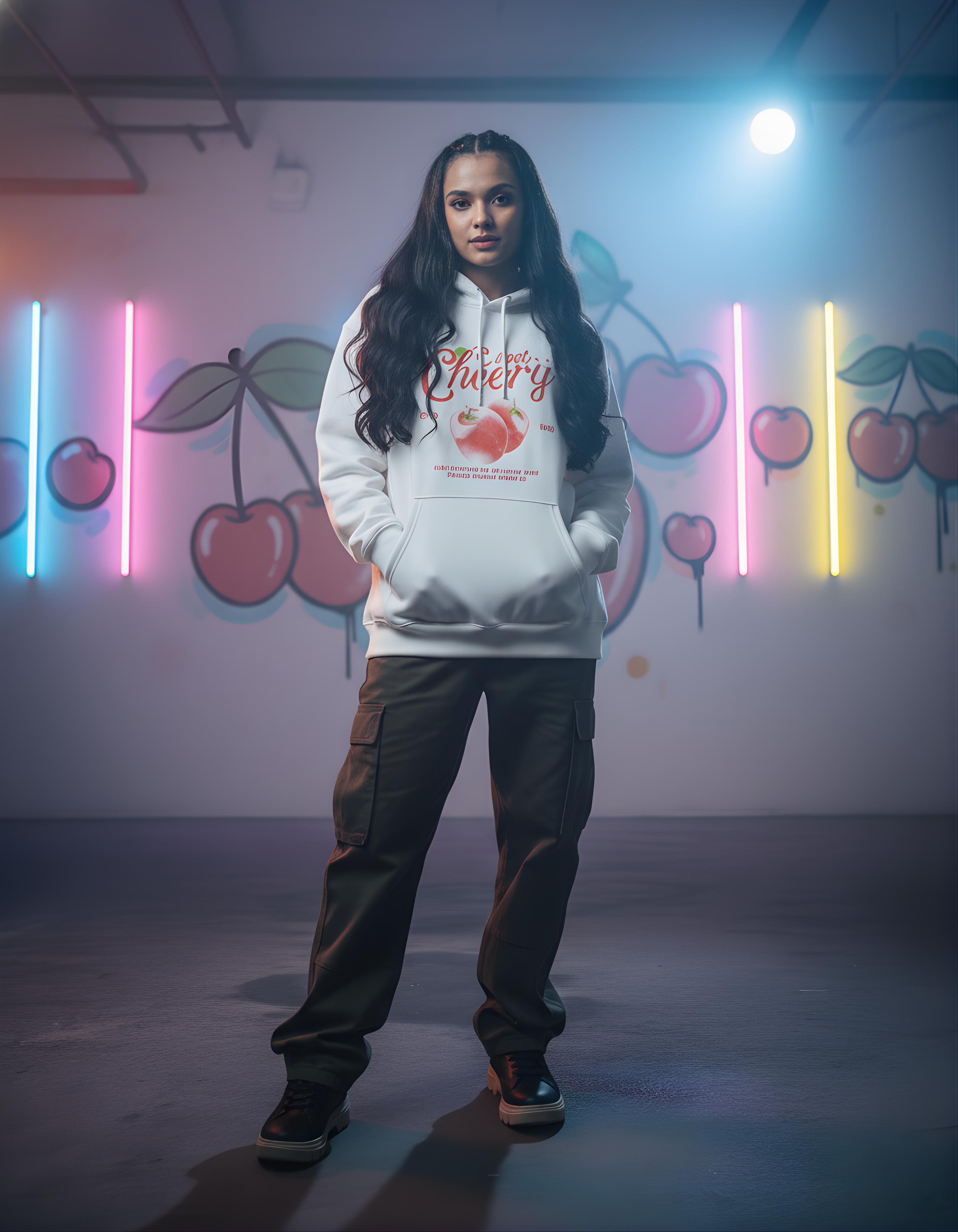 Sweet Cherry Oversized Unisex Hoodie