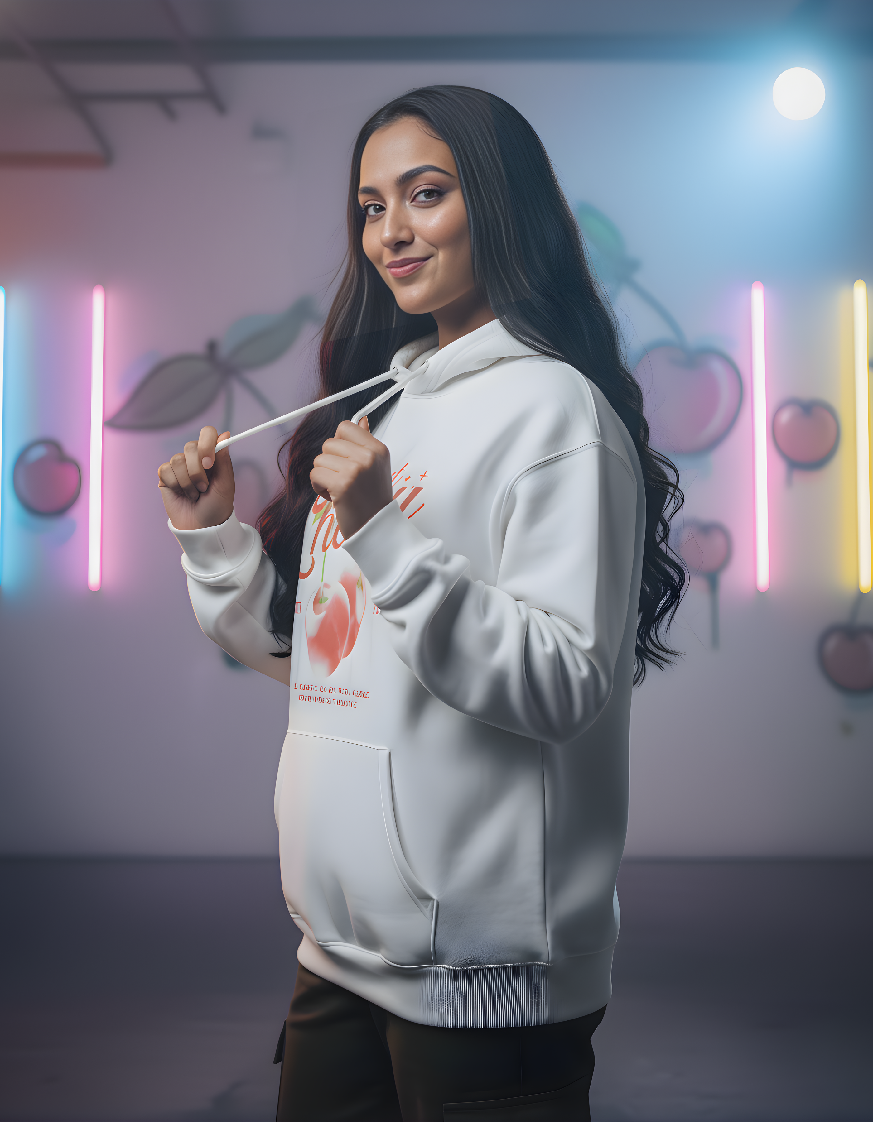 Sweet Cherry Oversized Unisex Hoodie