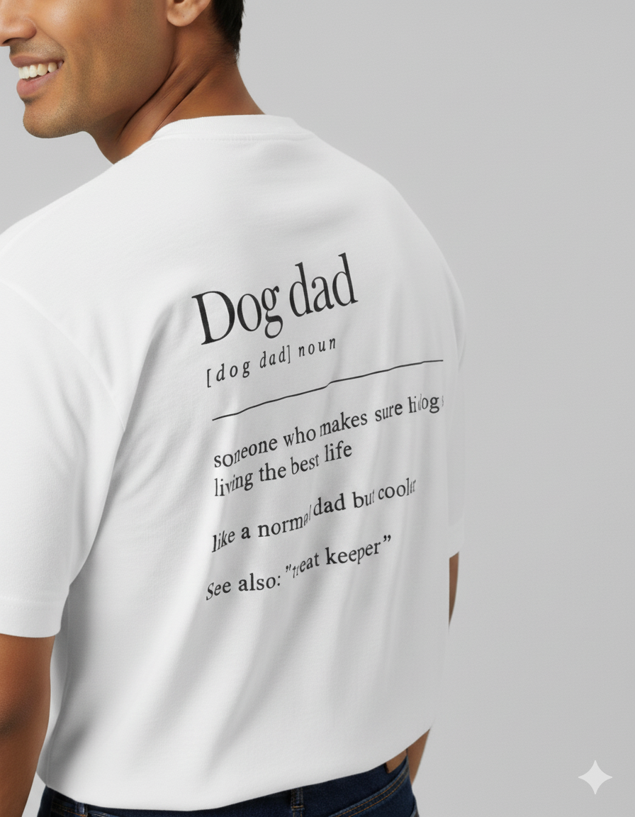 Dog Dad Unisex Oversized Standard T-Shirt