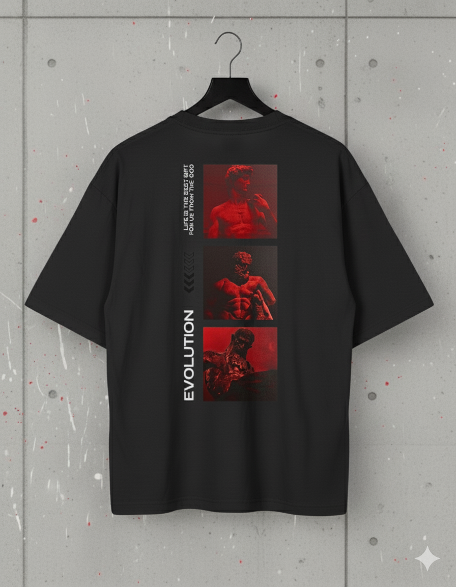 Evolution Unisex Oversized Standard T-Shirt