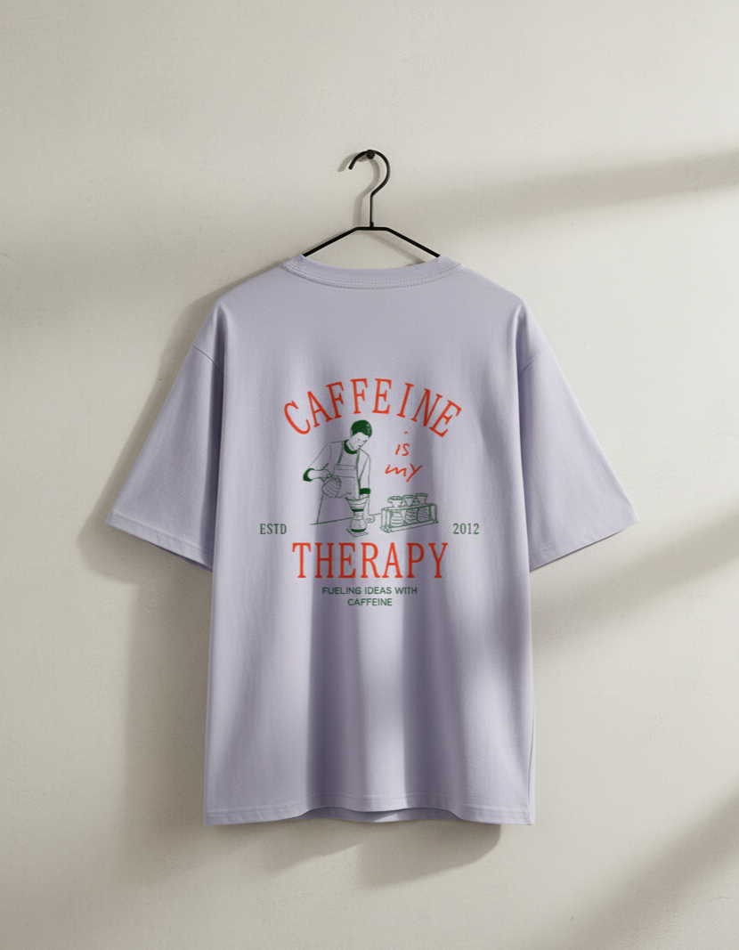 Caffeine Therapy Unisex Oversized Standard T-Shirt