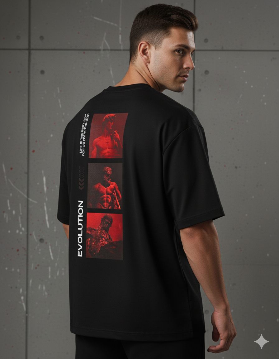 Evolution Unisex Oversized Standard T-Shirt