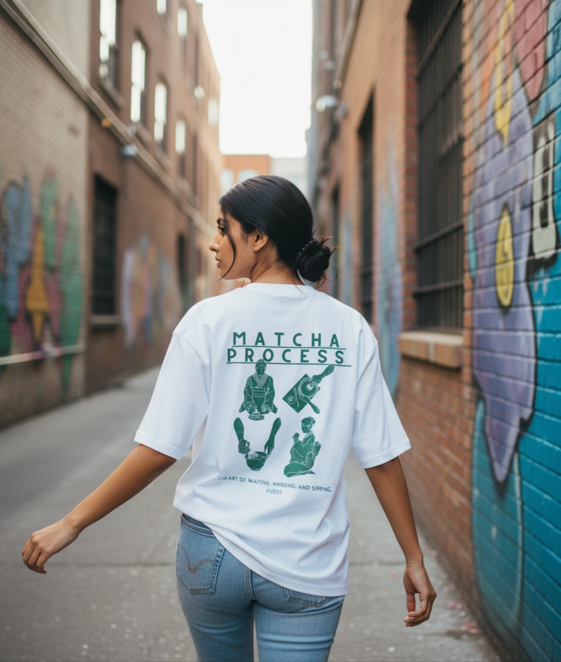 Matcha Process Unisex Oversized Standard T-Shirt