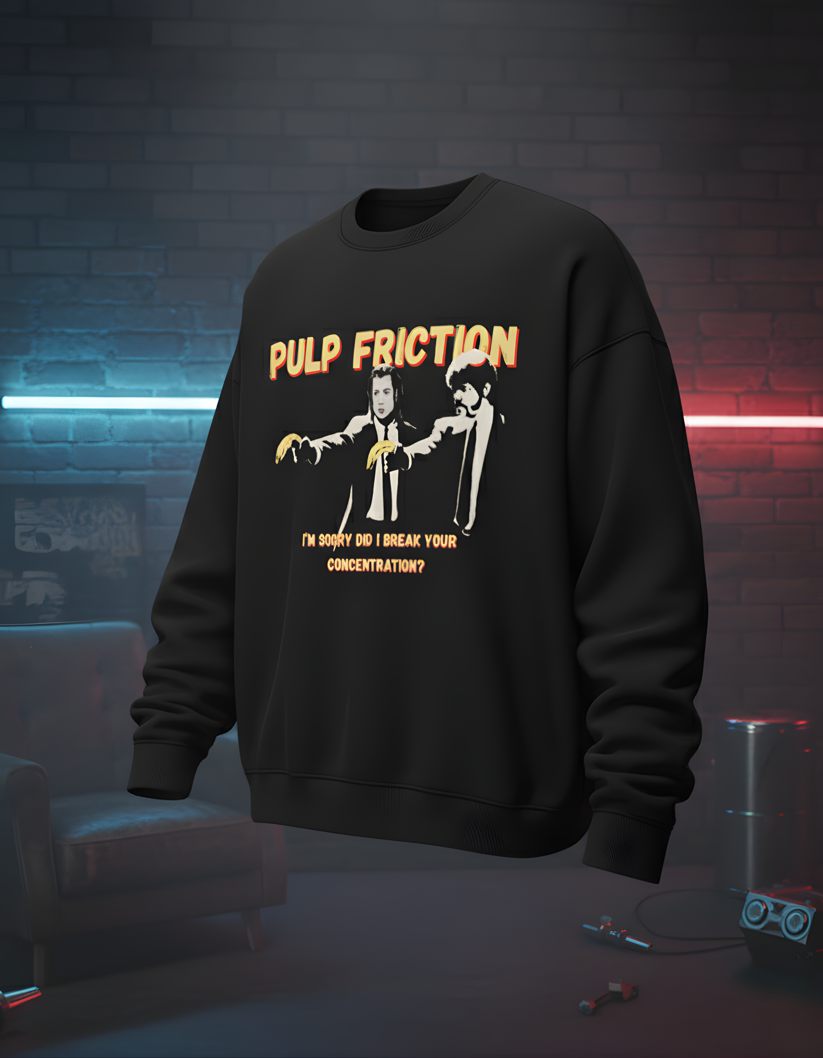 Pulp Friction Regular Fit Unisex Sweatshirt