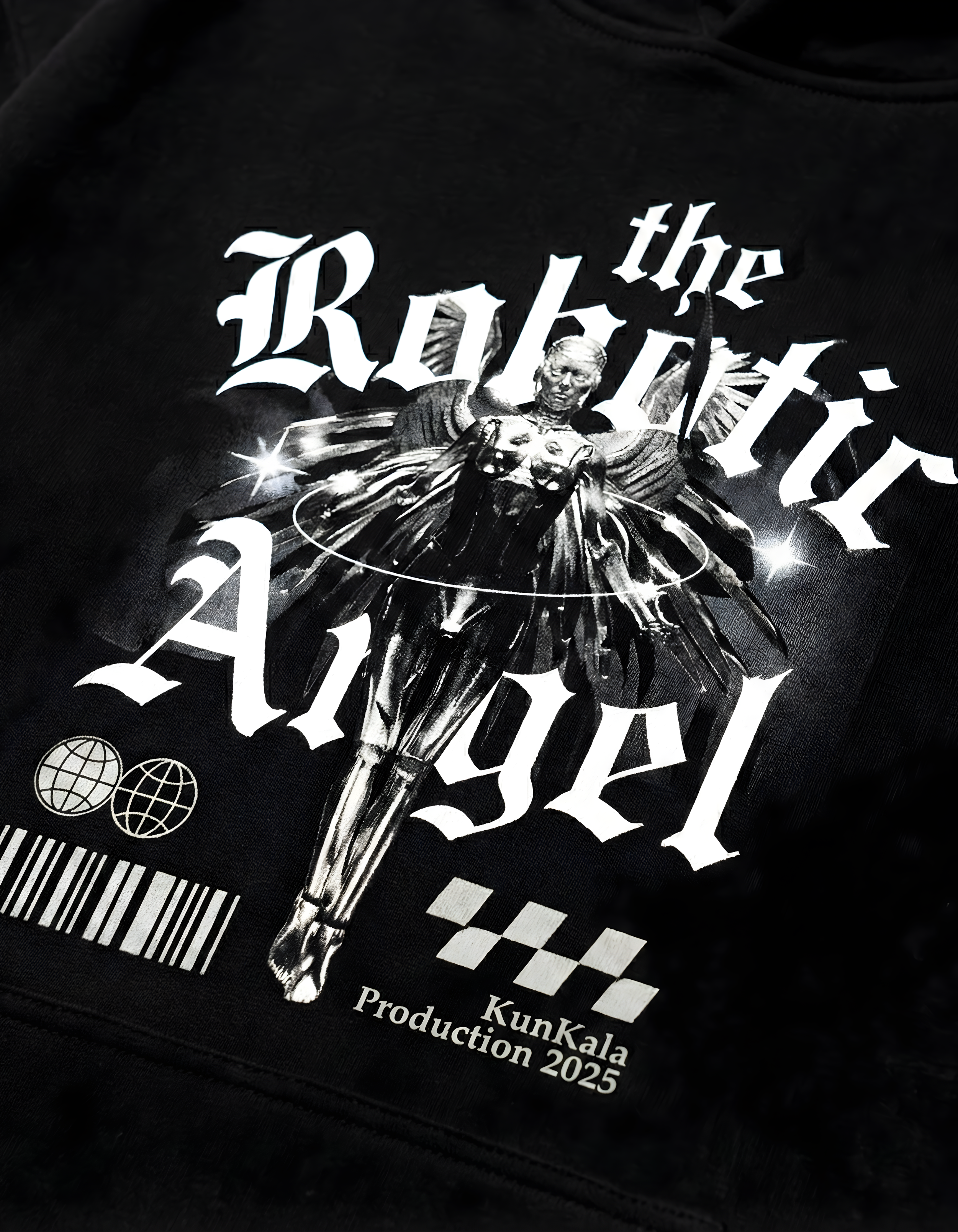Robotic Angel Essential Oversized Unisex Hoodie