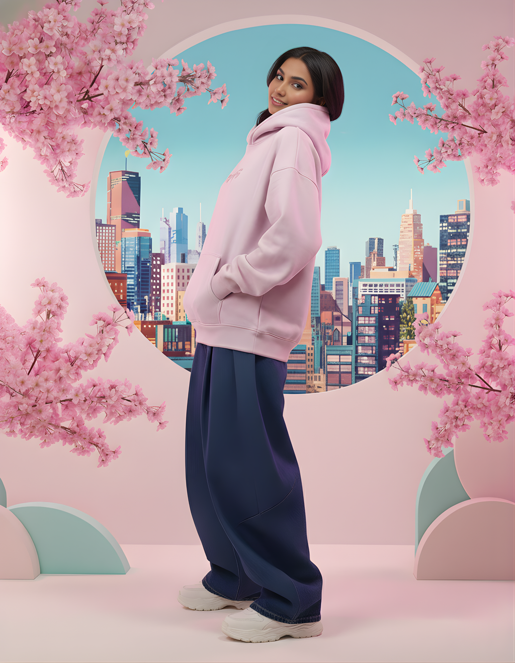 Sakura - Essential Oversized Unisex Hoodie | Japanese Aesthetic | 400 GSM