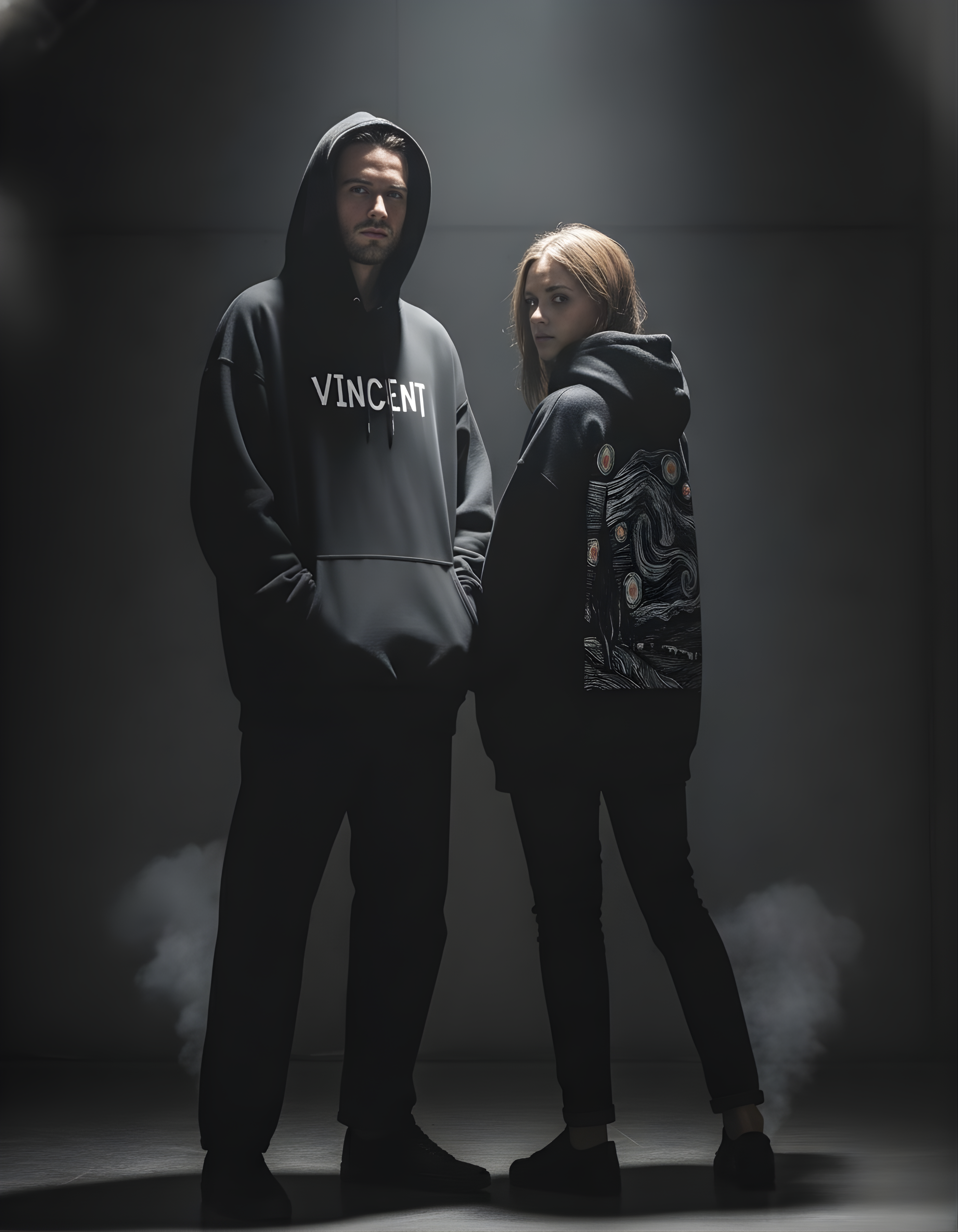 Starry Night Essential Oversized Unisex Hoodie