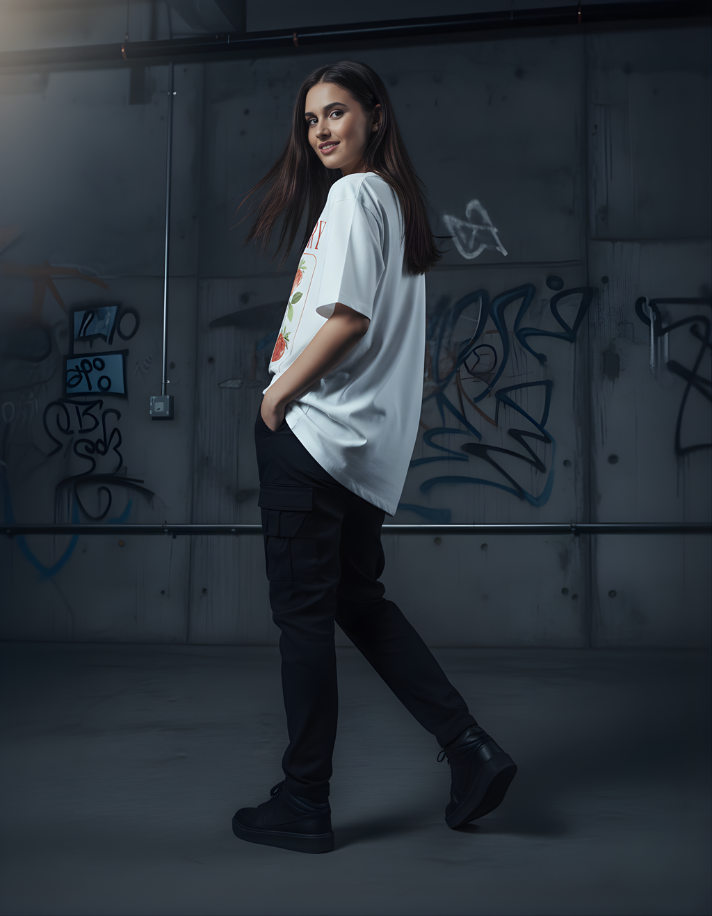 Strawberry Swing Unisex Oversized HeavyDuty T-Shirt