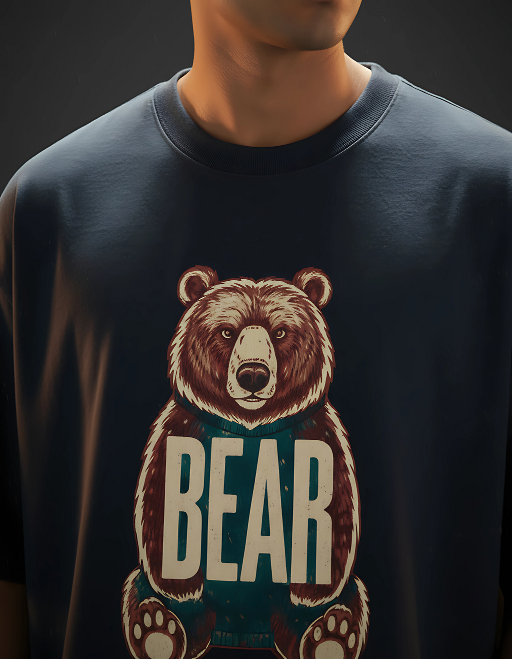 BEAR Unisex Oversized HeavyDuty T-Shirt