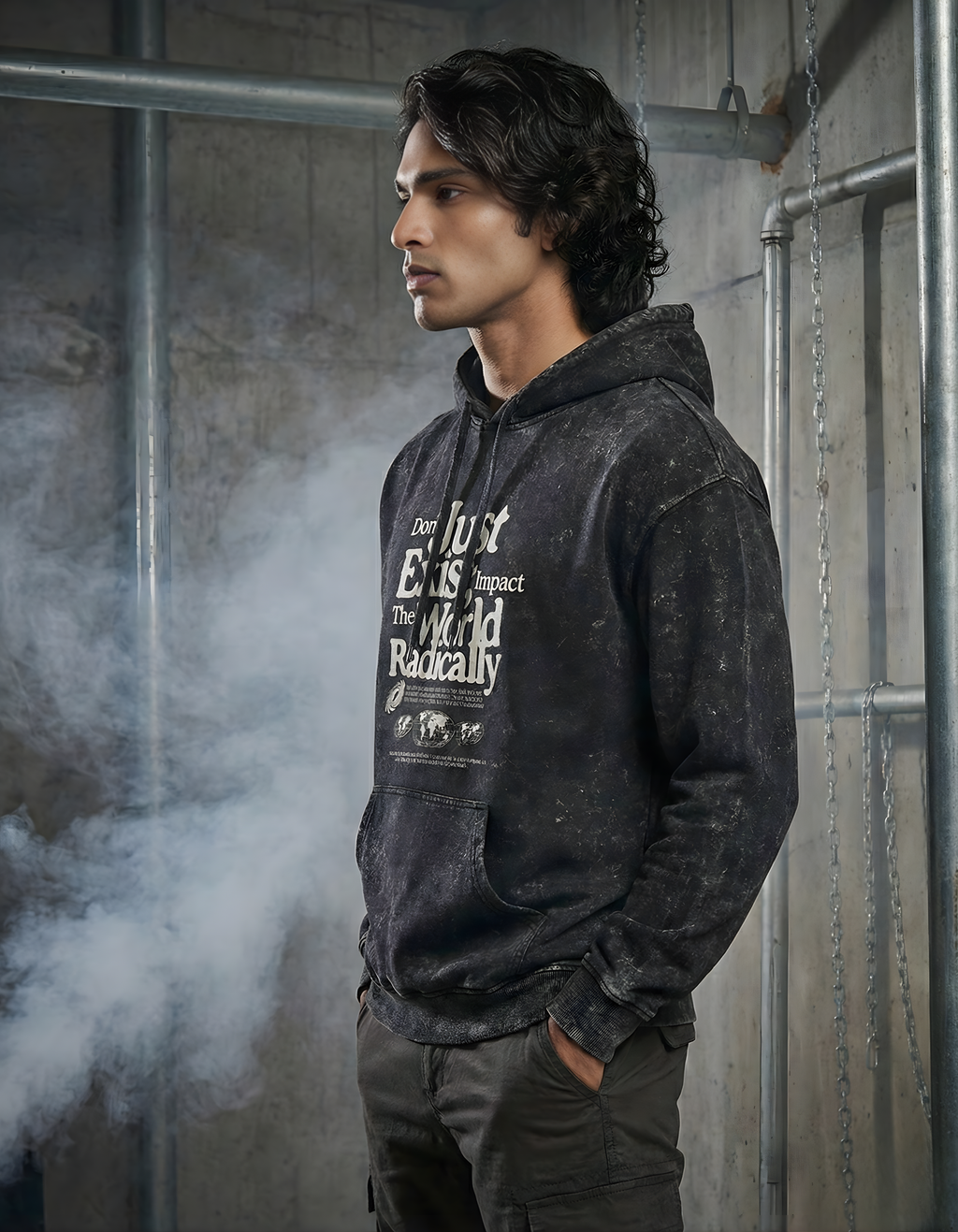 Impact - Acid Washed Oversized Hoodie | 300 GSM Vintage Finish