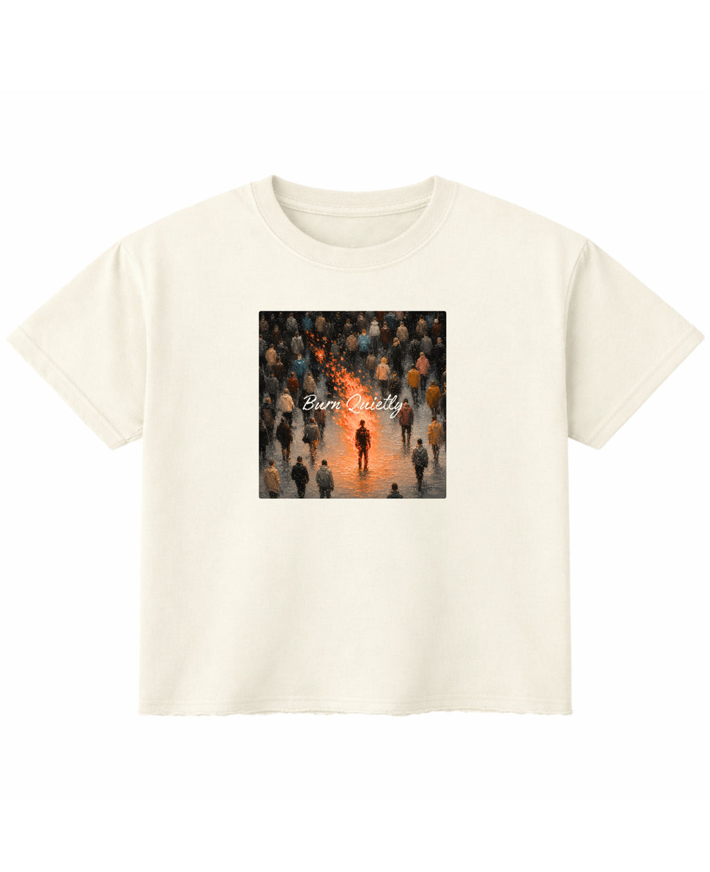 Off White Boxy Fit T-shirt Front Design