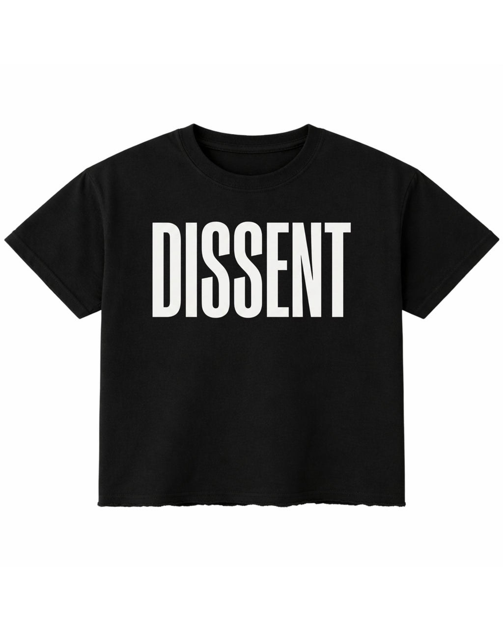 Black Boxy Fit T-shirt Front Design