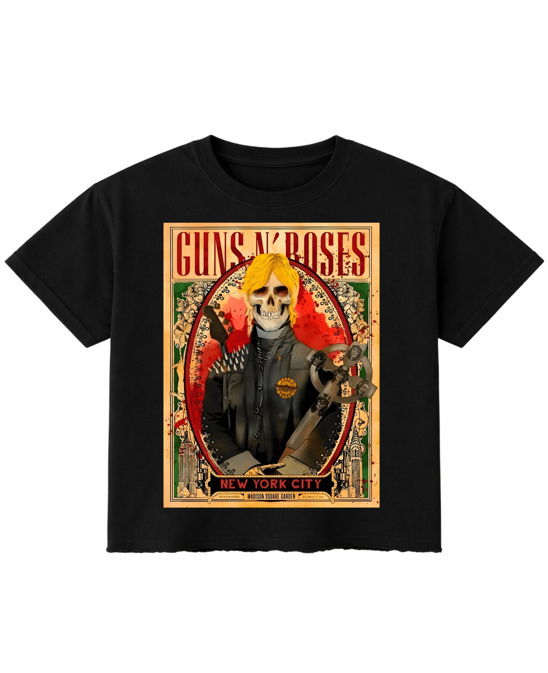Black Boxy Fit T-shirt Front Design