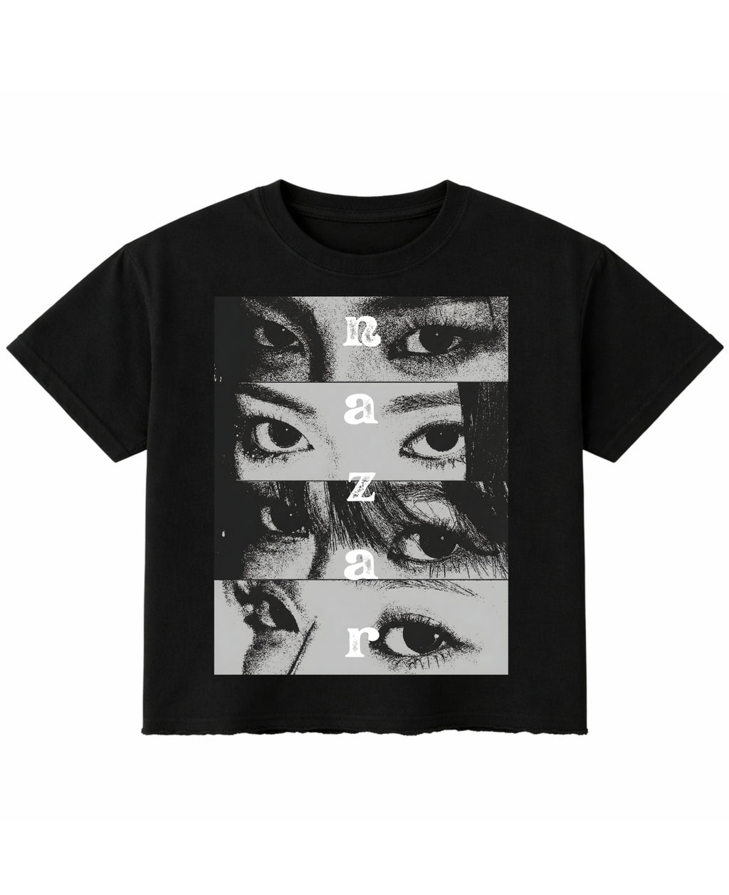Black Boxy Fit T-shirt Front Design