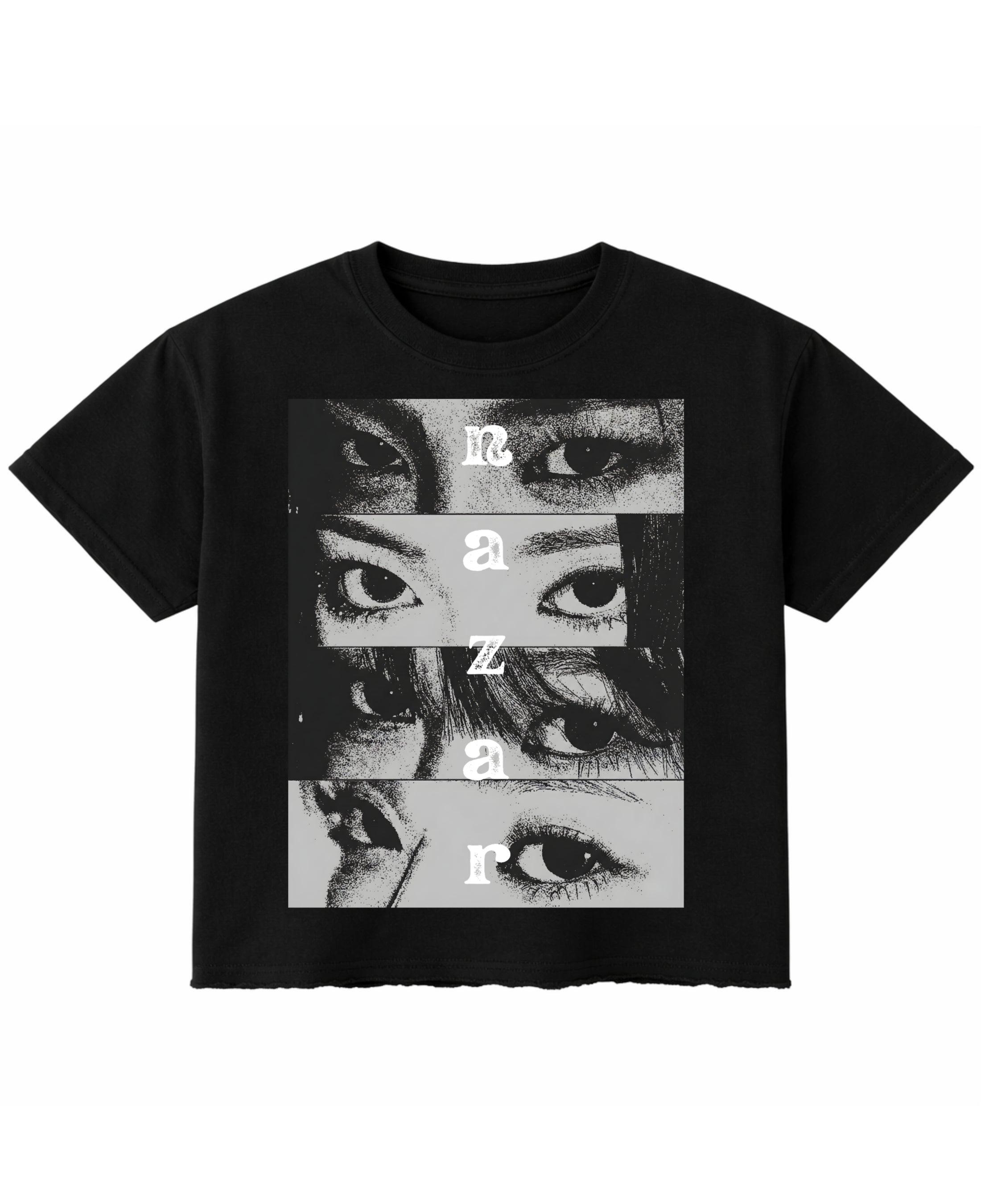 Black Boxy Fit T-shirt Front Design