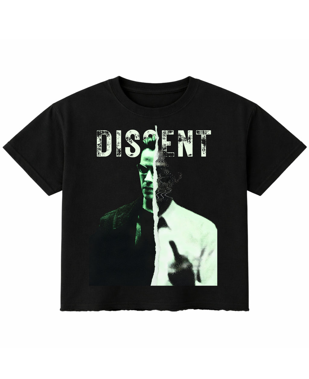 Black Boxy Fit T-shirt Front Design