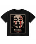 Black Boxy Fit T-shirt Front Design