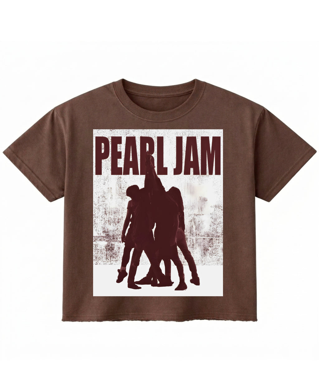 Brown Boxy Fit T-shirt Front Design