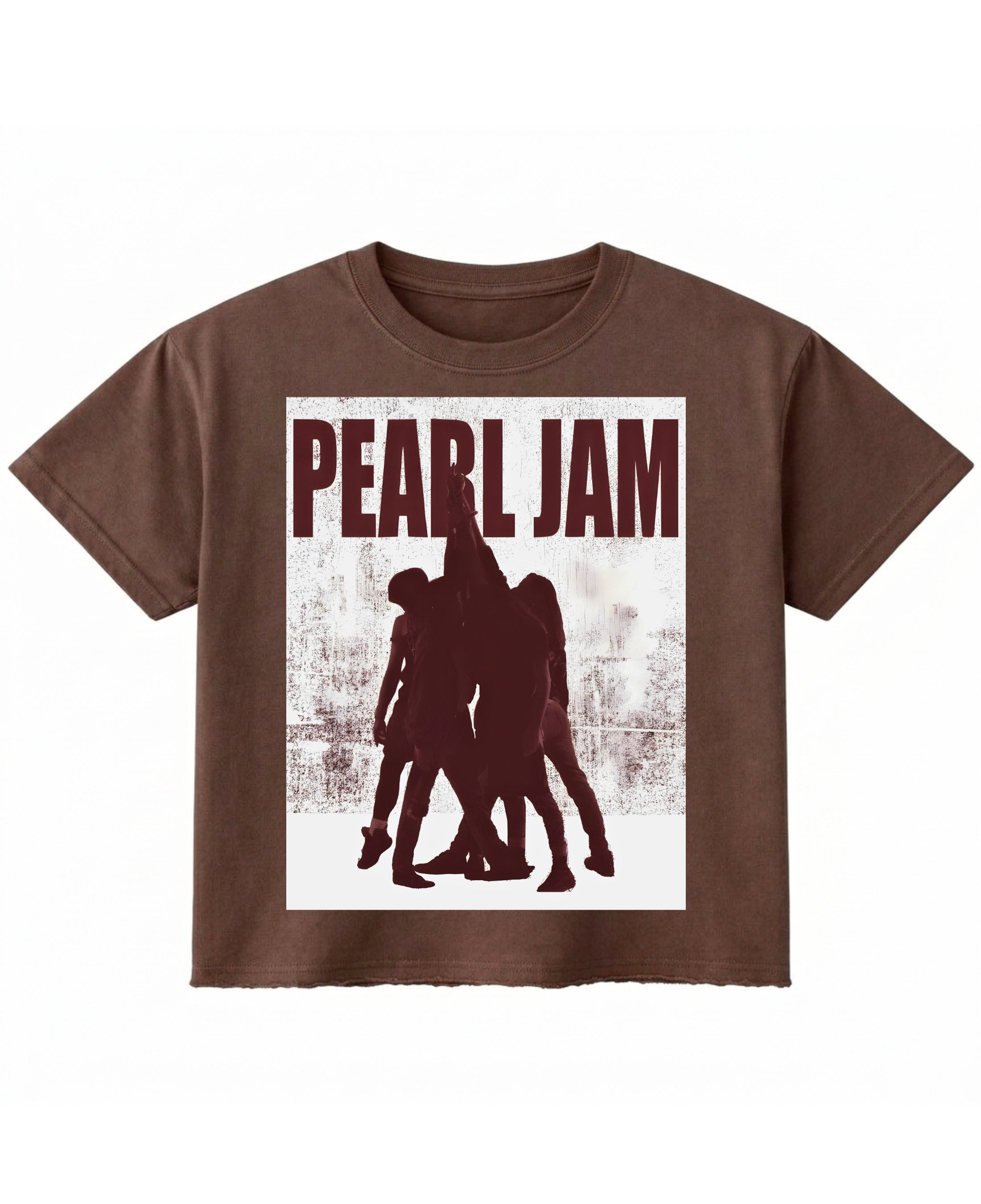 Brown Boxy Fit T-shirt Front Design