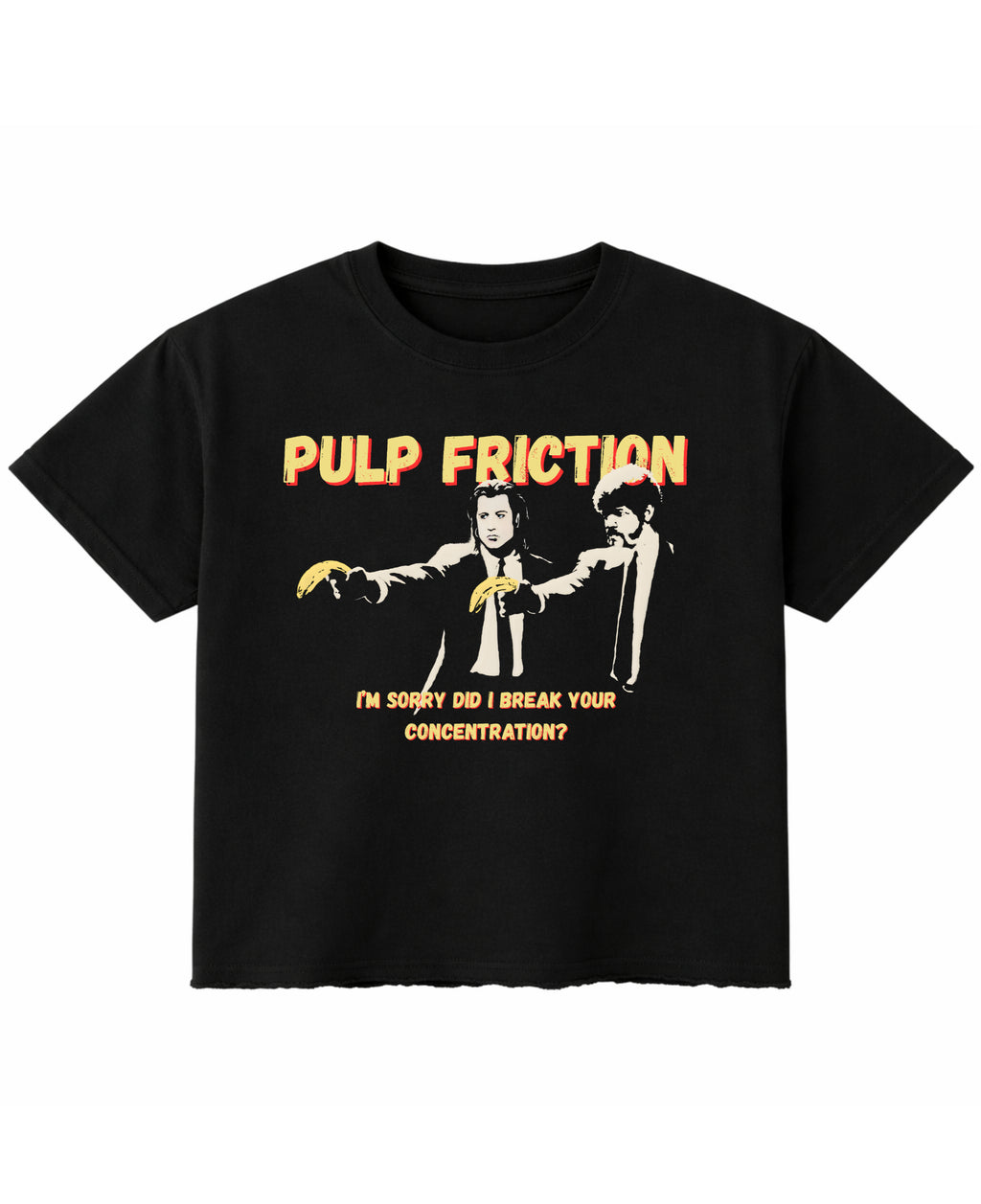 Black Boxy Fit T-shirt Front Design
