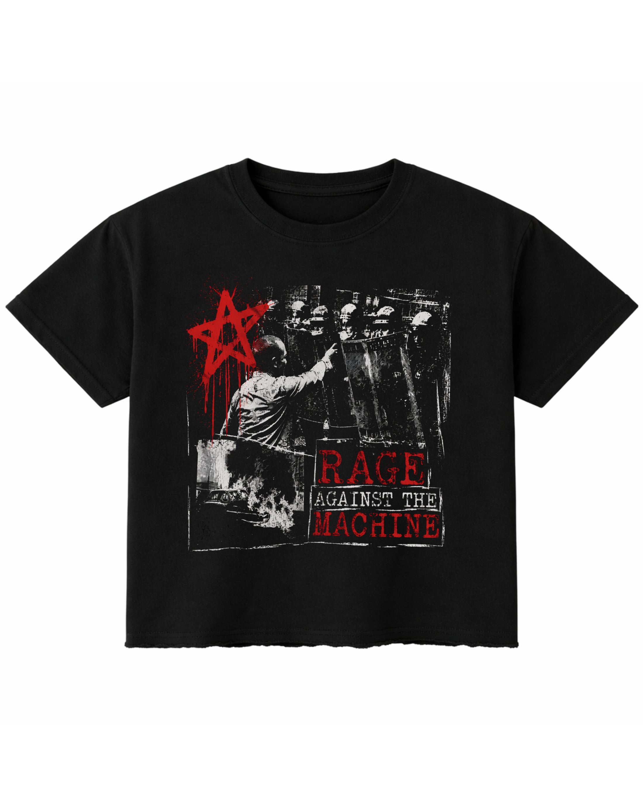 Black Boxy Fit T-shirt Front Design