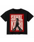 Black Boxy Fit T-shirt Front Design